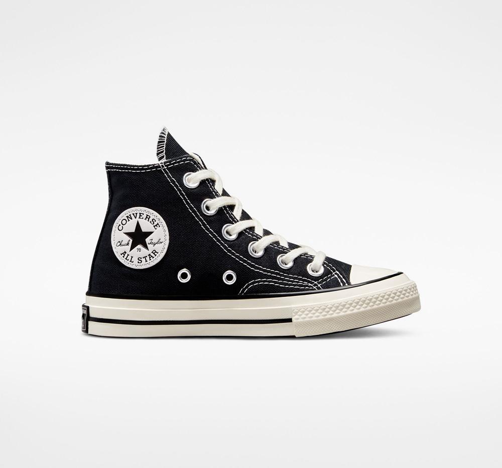 Altas Converse Chuck 70 Vintage Lona Little Kids Niña Negras Negras España | 750149XFC