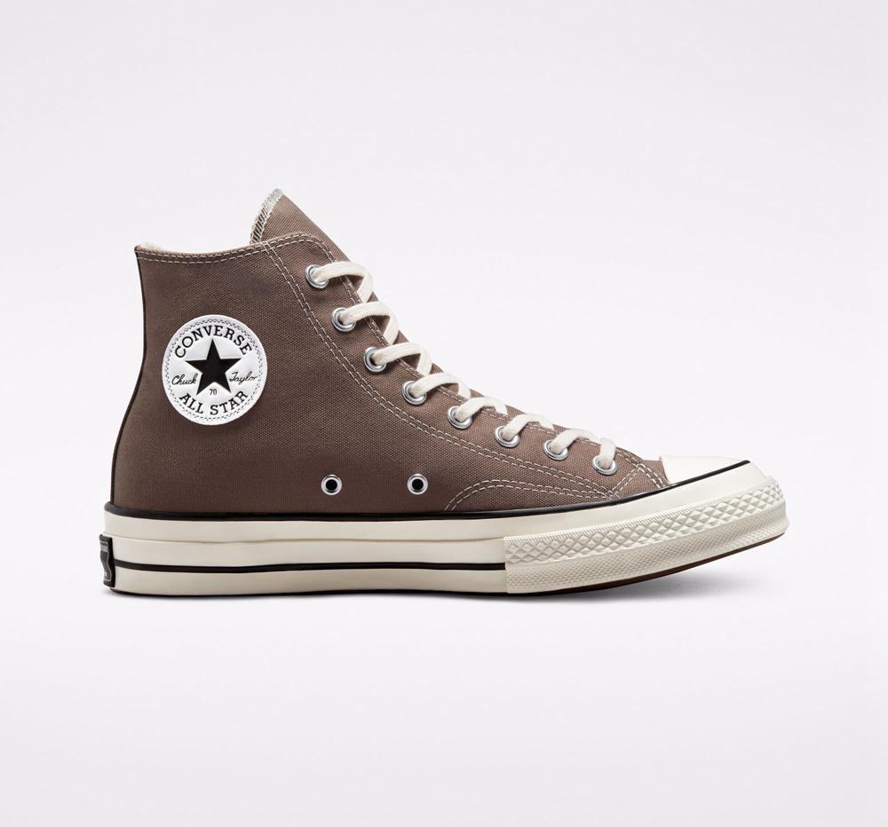 Altas Converse Chuck 70 Vintage Lona Unisex Mujer Marrones Negras España | 250396NKO