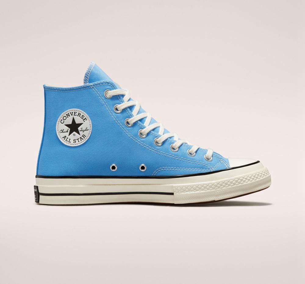 Altas Converse Chuck 70 Vintage Lona Unisex Hombre Azules Negras España | 316204JOH