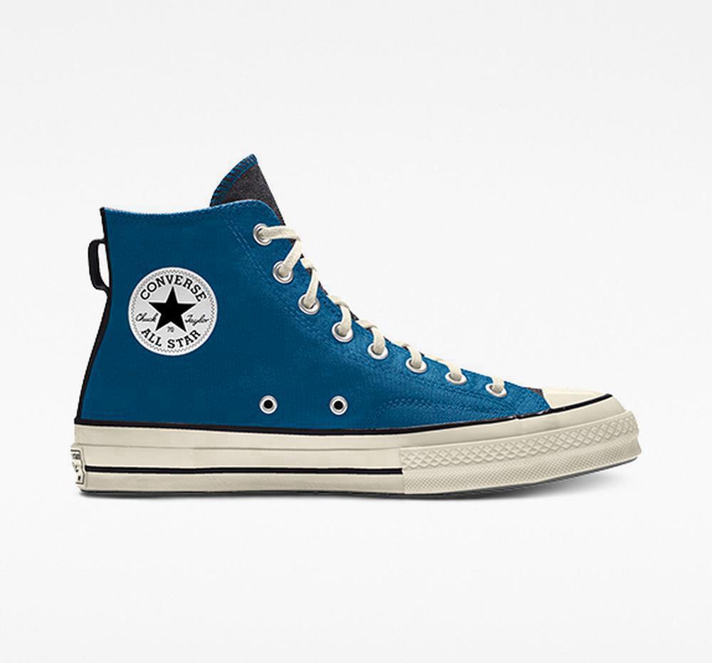 Altas Converse Custom Chuck 70 Vintage Lona By You Unisex Hombre Marinablue España | 483152MAD