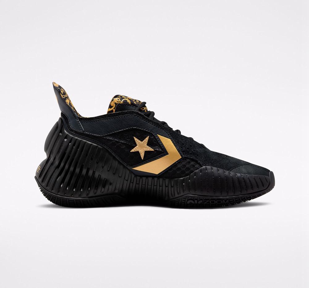 Converse doradas bajas best sale