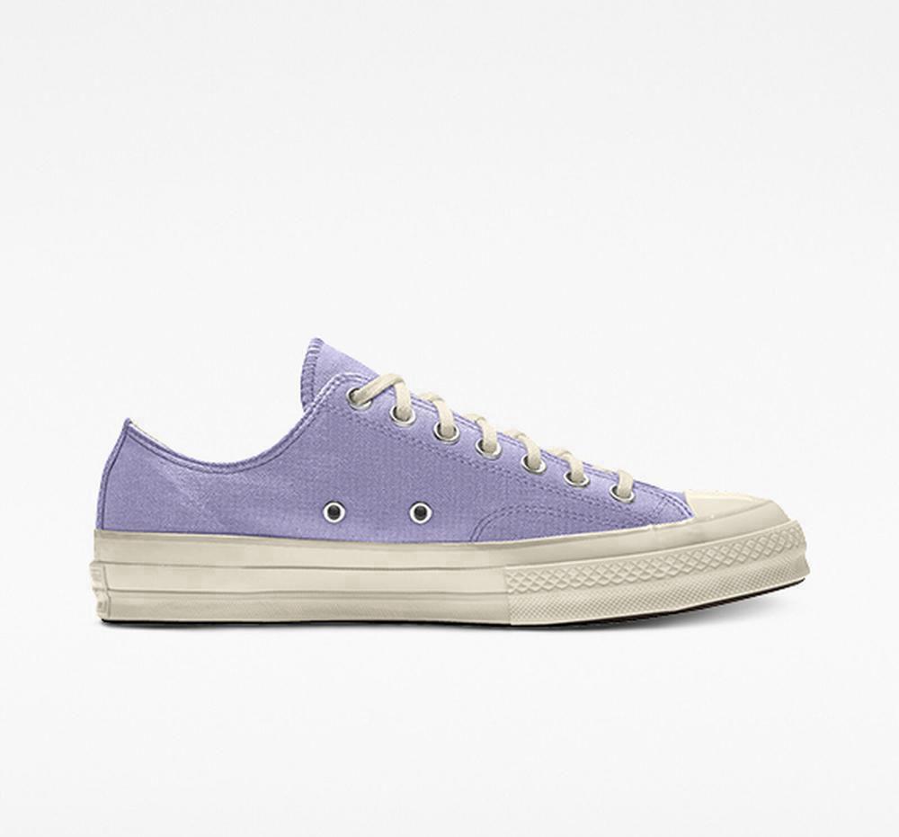 Bajas Converse Custom Chuck 70 Vintage Lona By You Unisex Mujer Moradas España | 547931POF