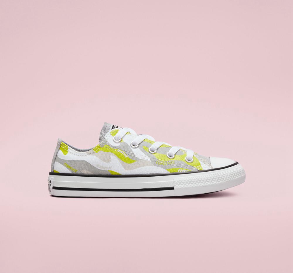 Bajas Converse Híbrido Camo Chuck Taylor All Star Little Kids Niña Blancas España | 426795PCN